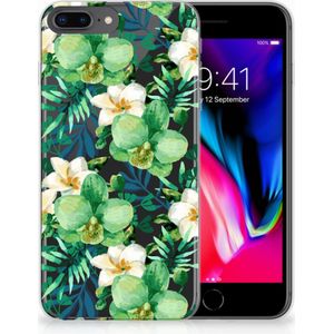 Apple iPhone 7 Plus | 8 Plus TPU Case Orchidee Groen