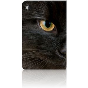 Samsung Galaxy Tab A8 2021/2022 Flip Case Zwarte Kat