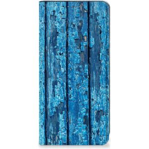 Google Pixel 7 Pro Book Wallet Case Wood Blue