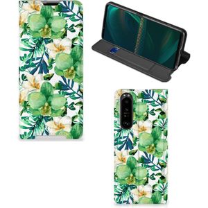 Sony Xperia 5 III Smart Cover Orchidee Groen