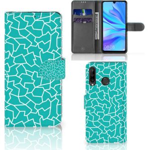 Huawei P30 Lite (2020) Hoesje Cracks Blue