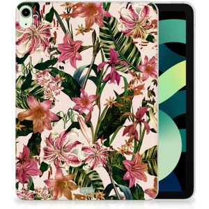iPad Air (2020/2022) 10.9 inch Siliconen Hoesje Flowers