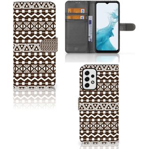 Samsung Galaxy A23 Telefoon Hoesje Aztec Brown