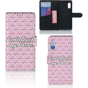 Samsung Xcover Pro Portemonnee Hoesje Flowers Pink DTMP