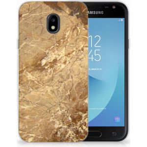 Samsung Galaxy J3 2017 TPU Siliconen Hoesje Marmer Creme