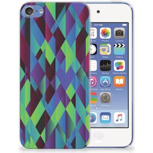 Apple iPod Touch 5 | 6 TPU Hoesje Abstract Green Blue