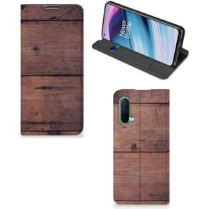 OnePlus Nord CE 5G Book Wallet Case Old Wood