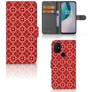 OnePlus Nord N10 Telefoon Hoesje Batik Rood