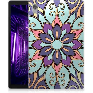 Lenovo Tab M10 HD (2de generatie) Siliconen Hoesje Purple Flower