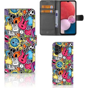 Samsung Galaxy A13 (4G) Wallet Case met Pasjes Punk Rock