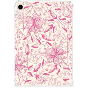 Apple iPad mini 6 (2021) Siliconen Hoesje Pink Flowers