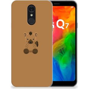 LG Q7 Telefoonhoesje met Naam Baby Hyena