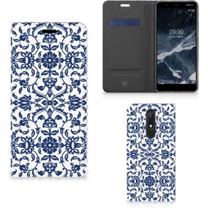 Nokia 5.1 (2018) Smart Cover Flower Blue