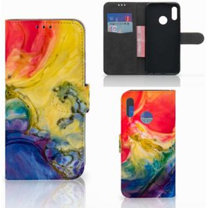 Hoesje Honor 10 Lite Watercolor Dark