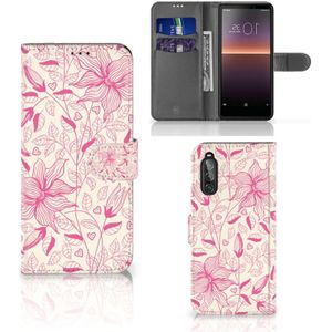 Sony Xperia 10 II Hoesje Pink Flowers