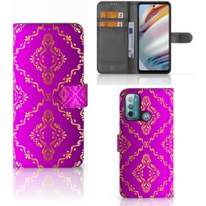 Wallet Case Motorola Moto G60 Barok Roze