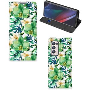 OPPO Find X3 Neo Smart Cover Orchidee Groen