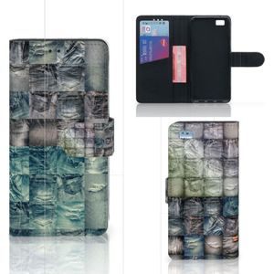 Wallet Case met Pasjes Huawei Ascend P8 Lite Spijkerbroeken