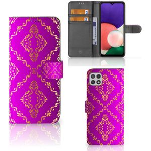 Wallet Case Samsung Galaxy A22 5G Barok Roze