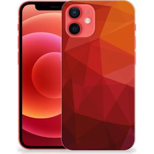 TPU Hoesje voor iPhone 12 Mini Polygon Red