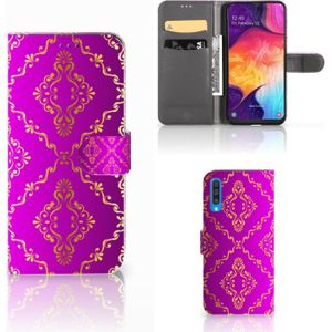 Wallet Case Samsung Galaxy A50 Barok Roze