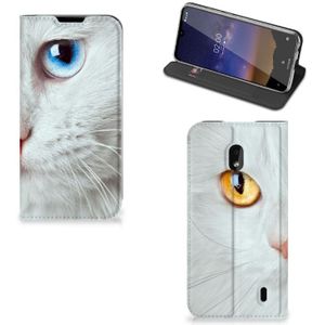 Nokia 2.2 Hoesje maken Witte Kat