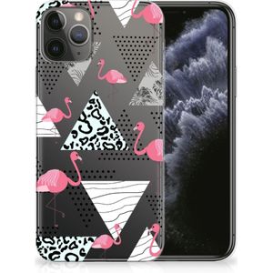 Apple iPhone 11 Pro TPU Hoesje Flamingo Triangle