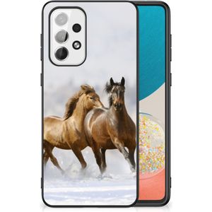 Samsung Galaxy A73 Dierenprint Telefoonhoesje Paarden