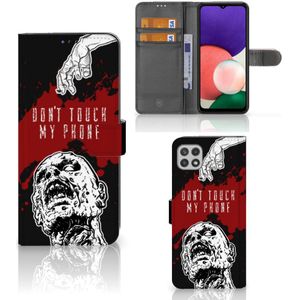 Samsung Galaxy A22 5G Portemonnee Hoesje Zombie Blood