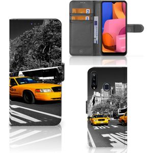 Samsung Galaxy A20s Flip Cover New York Taxi
