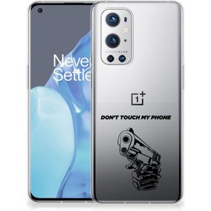 OnePlus 9 Pro Silicone-hoesje Gun Don't Touch My Phone