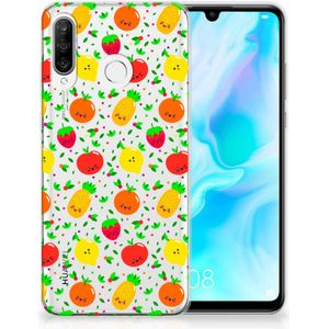 Huawei P30 Lite Siliconen Case Fruits