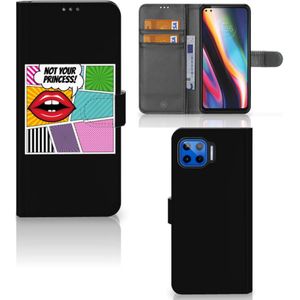 Motorola Moto G 5G Plus Wallet Case met Pasjes Popart Princess