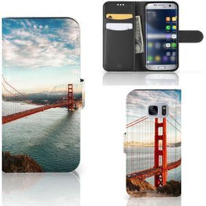 Samsung Galaxy S7 Flip Cover Golden Gate Bridge