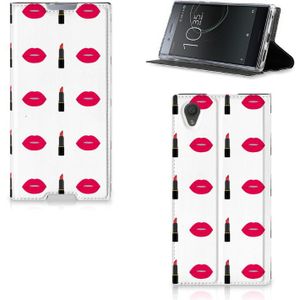 Sony Xperia L1 Hoesje met Magneet Lipstick Kiss