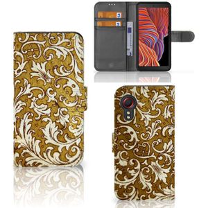 Wallet Case Samsung Galaxy Xcover 5 Barok Goud