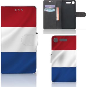 Sony Xperia XZ1 Bookstyle Case Nederlandse Vlag