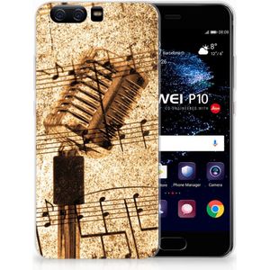 Huawei P10 Siliconen Hoesje met foto Bladmuziek
