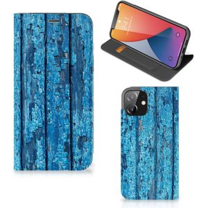 iPhone 12 | iPhone 12 Pro Book Wallet Case Wood Blue