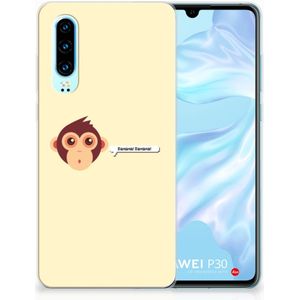 Huawei P30 Telefoonhoesje met Naam Monkey