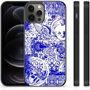Mobiel Case iPhone 12 Pro Max Angel Skull Blauw