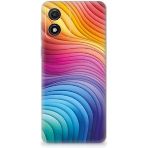 TPU Hoesje voor Motorola Moto E13 Regenboog