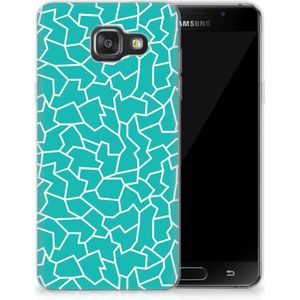 Samsung Galaxy A3 2016 Hoesje maken Cracks Blue