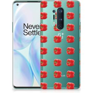 OnePlus 8 Pro Siliconen Case Paprika Red