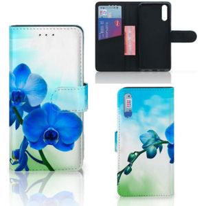 Huawei P20 Hoesje Orchidee Blauw - Cadeau voor je Moeder