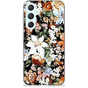 TPU Case voor Samsung Galaxy S23 FE Dark Flowers