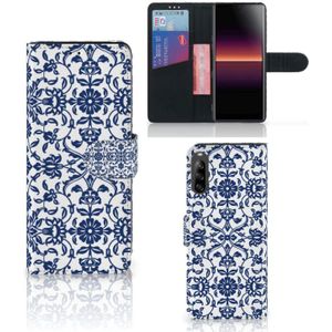 Sony Xperia L4 Hoesje Flower Blue