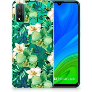 Huawei P Smart 2020 TPU Case Orchidee Groen