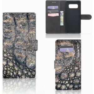 Samsung Galaxy Note 8 Telefoonhoesje met Pasjes Krokodillenprint