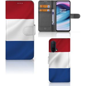 OnePlus Nord CE 5G Bookstyle Case Nederlandse Vlag